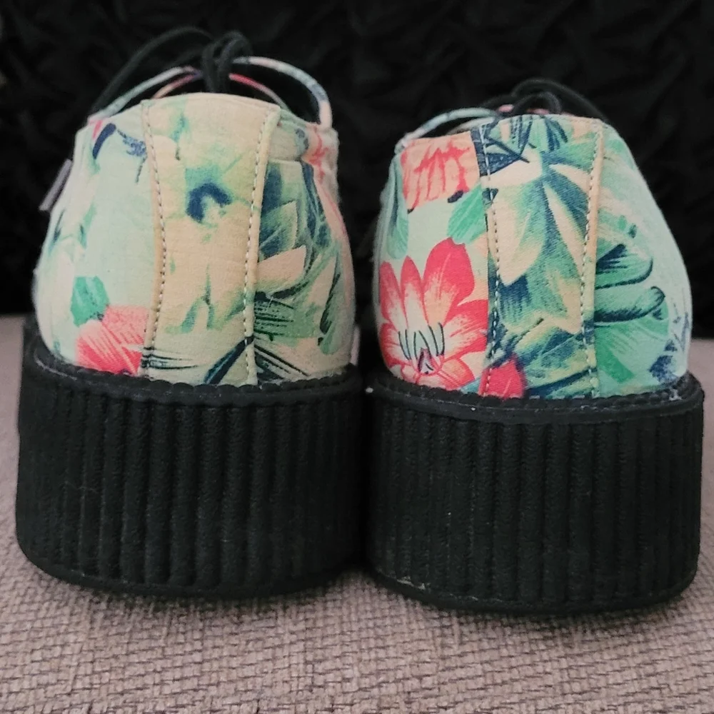 TUK MONDO TROPICAL PRINT MINT GREEN UNISEX CREEPERS